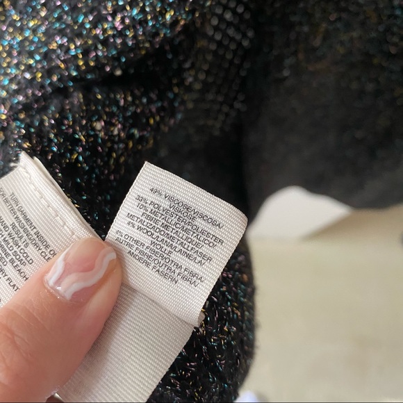 RACHEL RACHEL ROY Black Multicolour Metallic Open Back Sweater - Picture 8 of 8